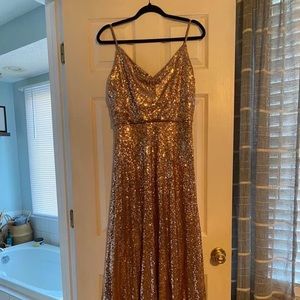 Revelry sequin floor length dress.